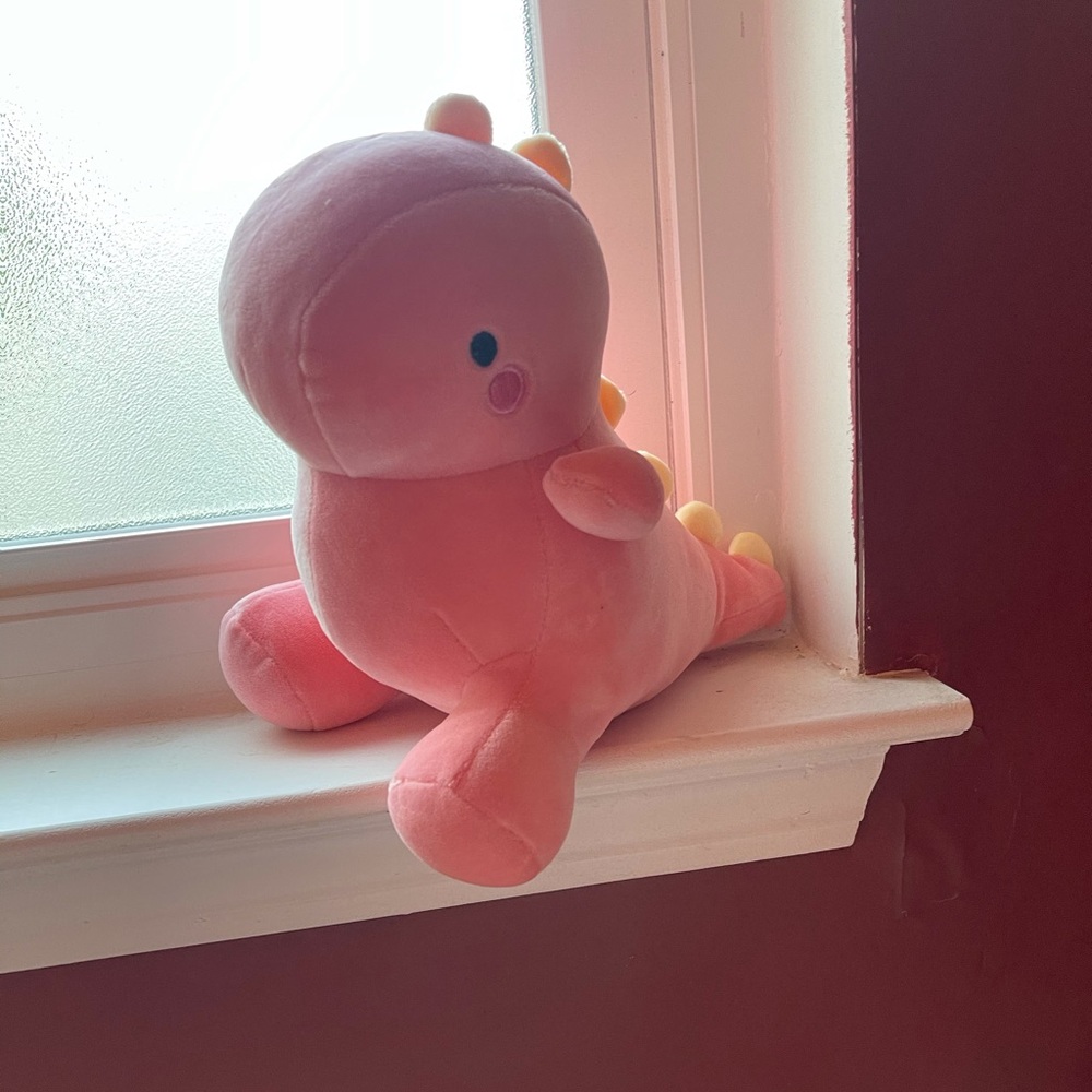 Pink Plush dinosaur NEW